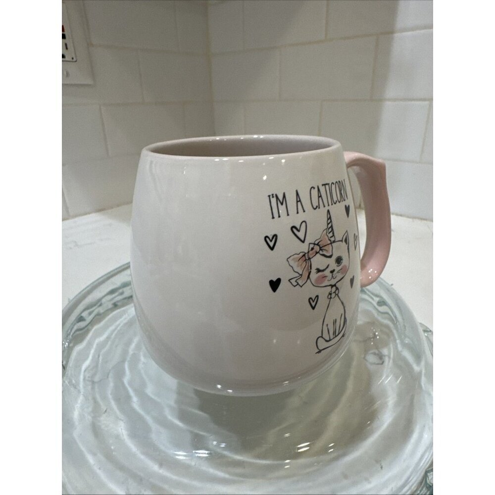 Caticorn Ceramic Mug Cat & Unicorn 18 oz Very Cute & Unique! - Picture 7 of 11